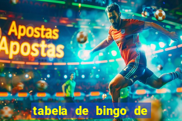 tabela de bingo de 1 a 100